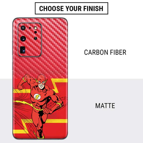 DC Comics The Flash Classic Art Running Pose Galaxy S20 Ultra 5G Skin